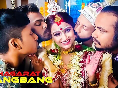 group-poke Suhagarat - Besi Indian Wife Very 1st Suhagarat with four Hubby ( Total Vid ), Firm-core Pulverizing Movie , Different style hookup, Wedding Night , Cock-squeezing Cunt , Multiple Money-shots